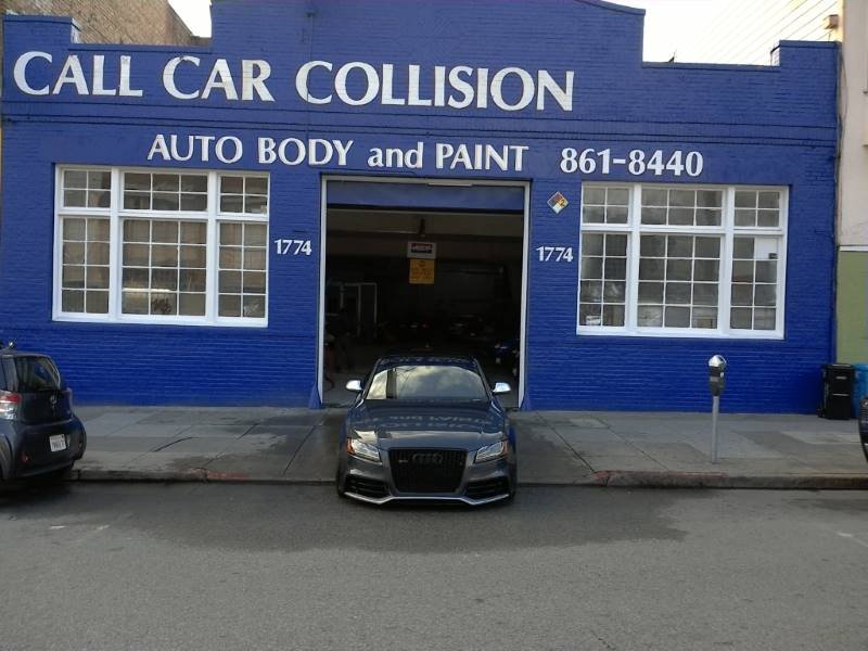 Call Car Collision shop at 1774 Mission St, San Francisco
